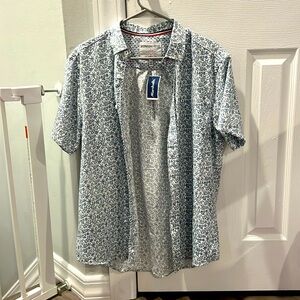 International report 4 way stretch men’s short sleeve button down shirt